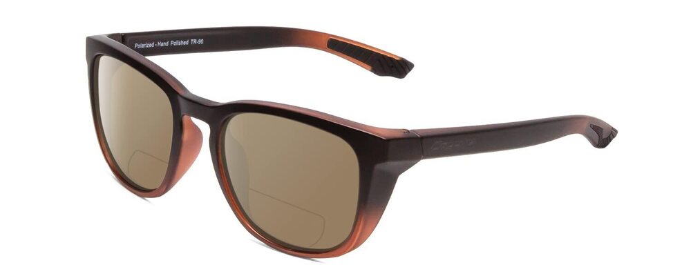 2377 Coyote Offshore Polarized Bi-Focal Sunglasses in Matte Black-Brown &